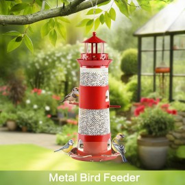 Auslar Bird Feeders for Outside, Wild Bird Feeders for Outdoors Hanging for Small Birds, 4 lbs Large Capacity for Cardinal, Finch, Sparrow, Blue Jay