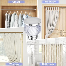 Shower Rod-EUPLAR Shower Curtain Rod, 43-72 Inches Spring Tension Curtain Rod, Adjustable, No Drill, Rust Proof, Non-Slip Tension Shower Curtain Rods for Bathroom, Chrome