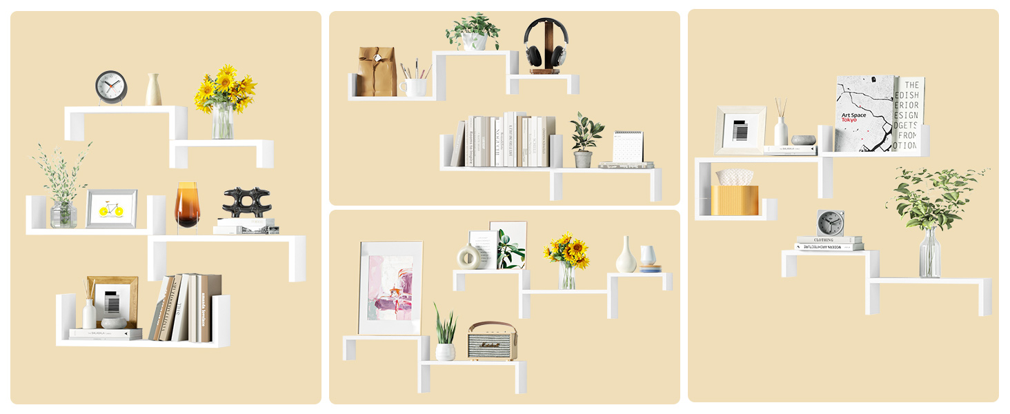 Floating Shelves Set of 5