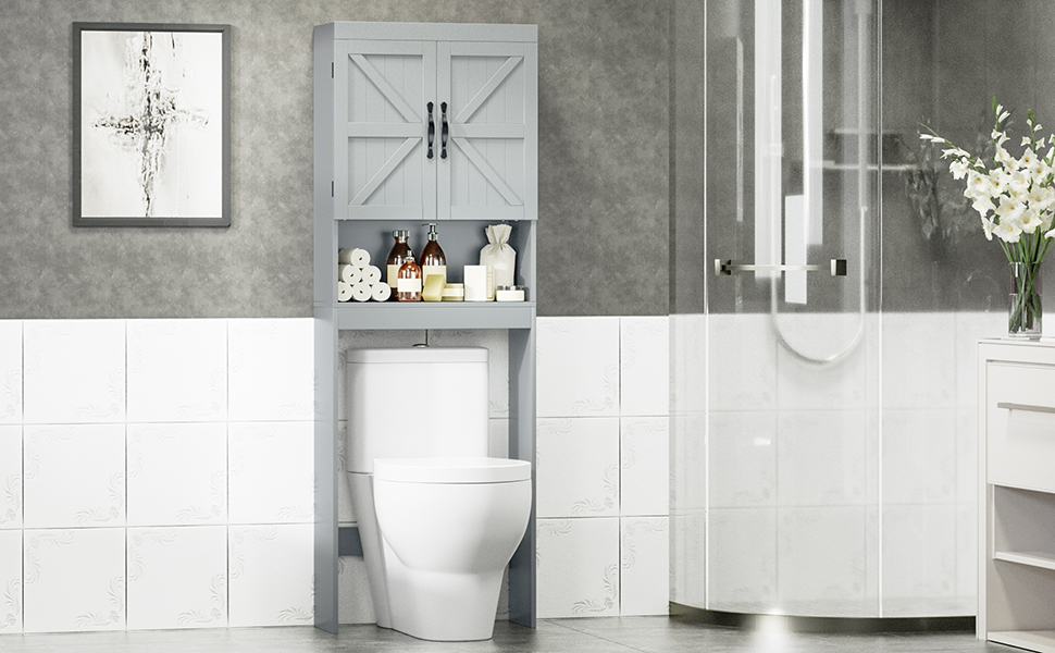 over the toilet storage