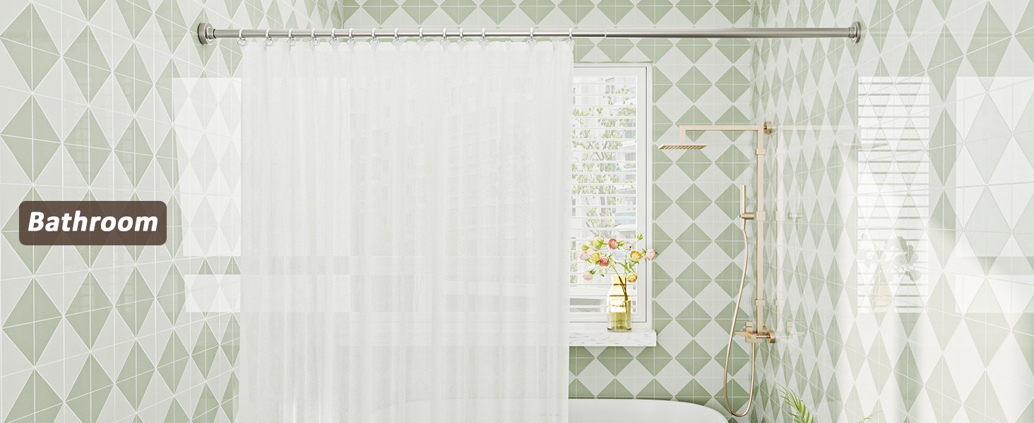 tension rod shower