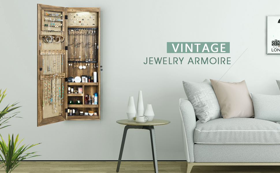 vintage jewelry armoire